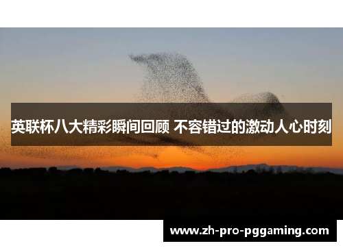 英联杯八大精彩瞬间回顾 不容错过的激动人心时刻